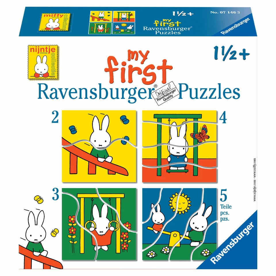 Ravensburger Mijn Eerste Puzzels Nijntje Puzzelset - 2 + 3 + 4 + 5 Stukjes 1 Ravensburger Mijn Eerste Puzzels Nijntje Puzzelset - 2 + 3 + 4 + 5 Stukjes