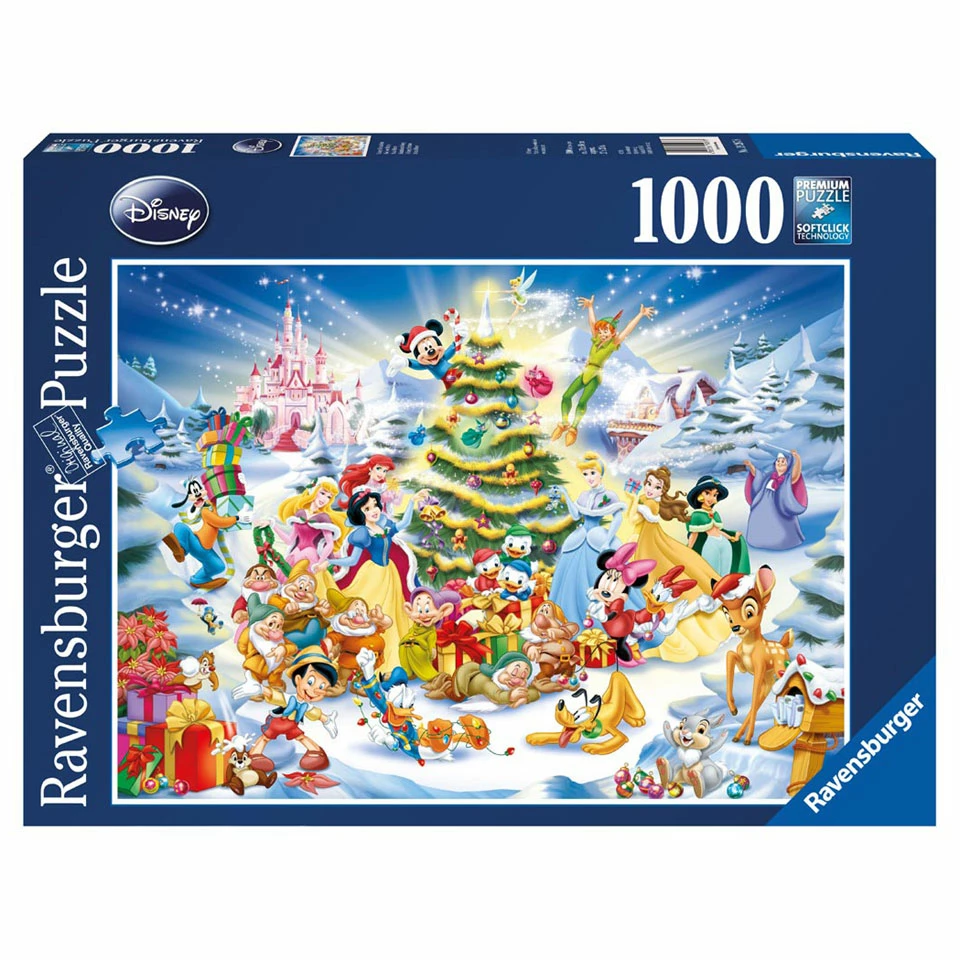 Ravensburger Puzzel Kerstmis Met Disney - 1000 Stukjes 1 Ravensburger Puzzel Kerstmis Met Disney - 1000 Stukjes