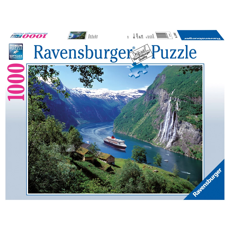 Ravensburger Puzzel Noors Fjord - 1000 Stukjes 1 Ravensburger Puzzel Noors Fjord - 1000 Stukjes