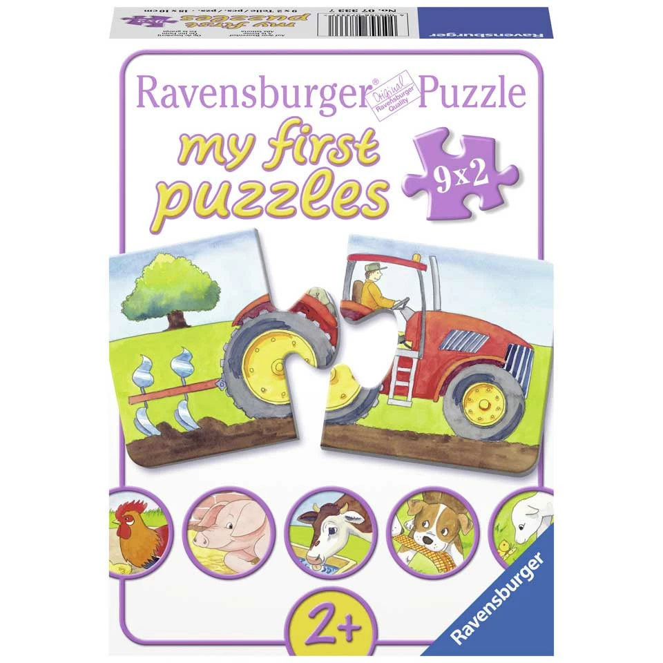 Ravensburger Mijn Eerste Puzzels Puzzelset Op De Boerderij - 9 X 2 Stukjes 1 Ravensburger Mijn Eerste Puzzels Puzzelset Op De Boerderij - 9 X 2 Stukjes