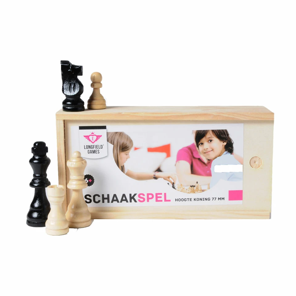 Longfield Games Schaakstukken In Kistje 2 Longfield Games Schaakstukken In Kistje - Afbeelding 2