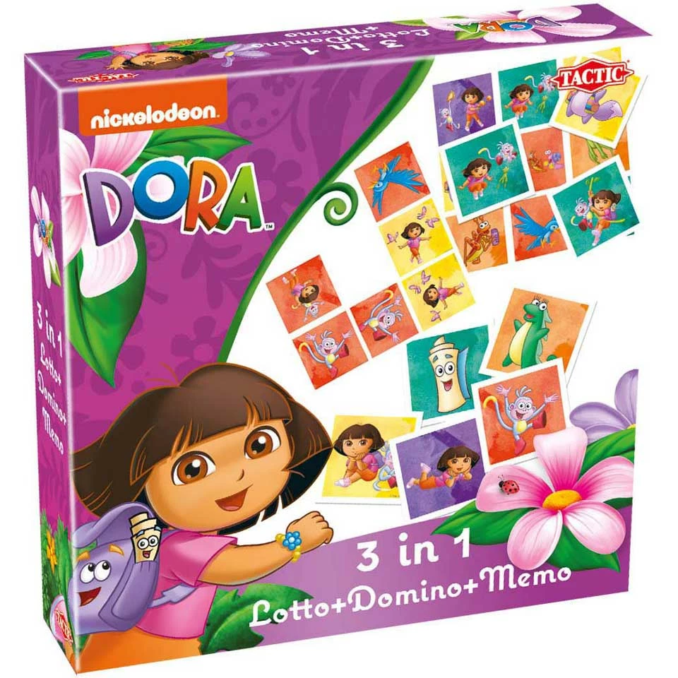No Brand Dora 3-in-1 Spel 1 No Brand Dora 3-in-1 Spel