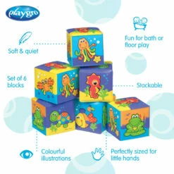 Playgro Zachte Blokken Waterdieren - Paars -Speelgoed Verkoop 1199883 56d5efef