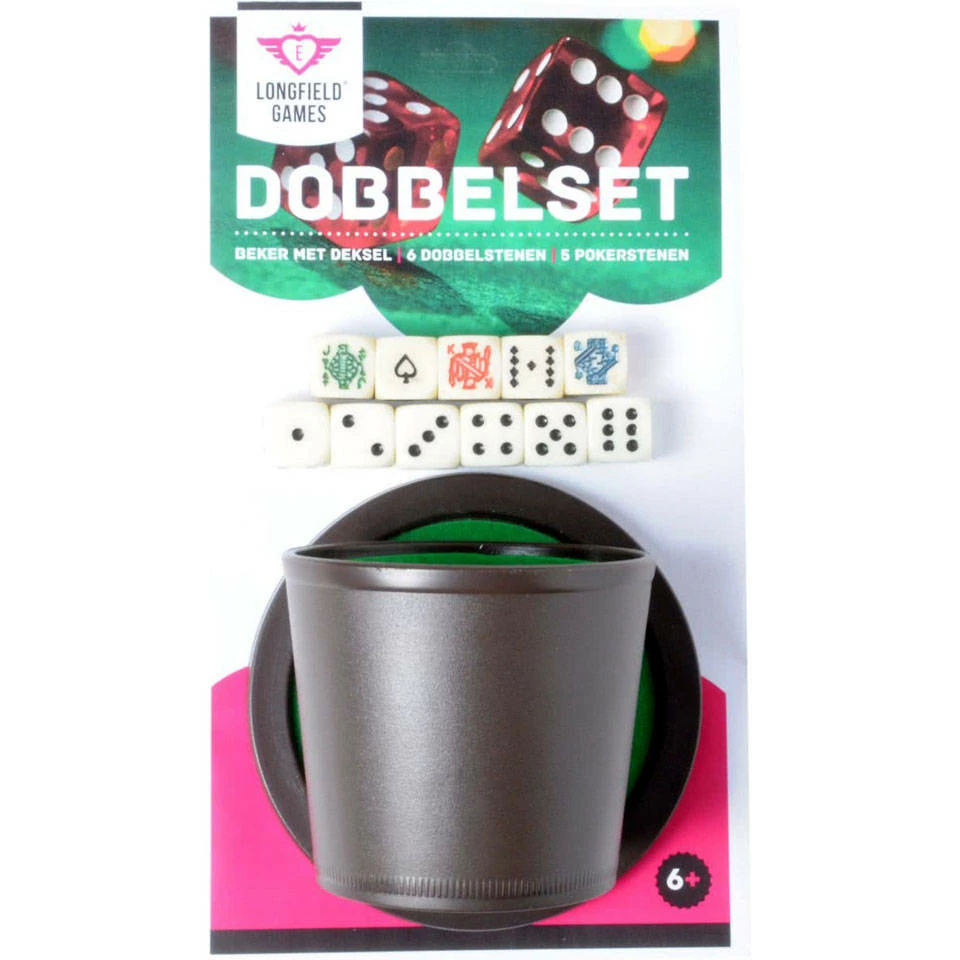 Longfield Games Dobbelbeker Set Met Deksel 1 Longfield Games Dobbelbeker Set Met Deksel