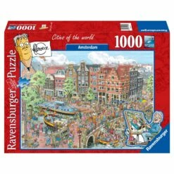 Ravensburger Puzzel Fleroux Cities Of The World: Amsterdam - 1000 Stukjes