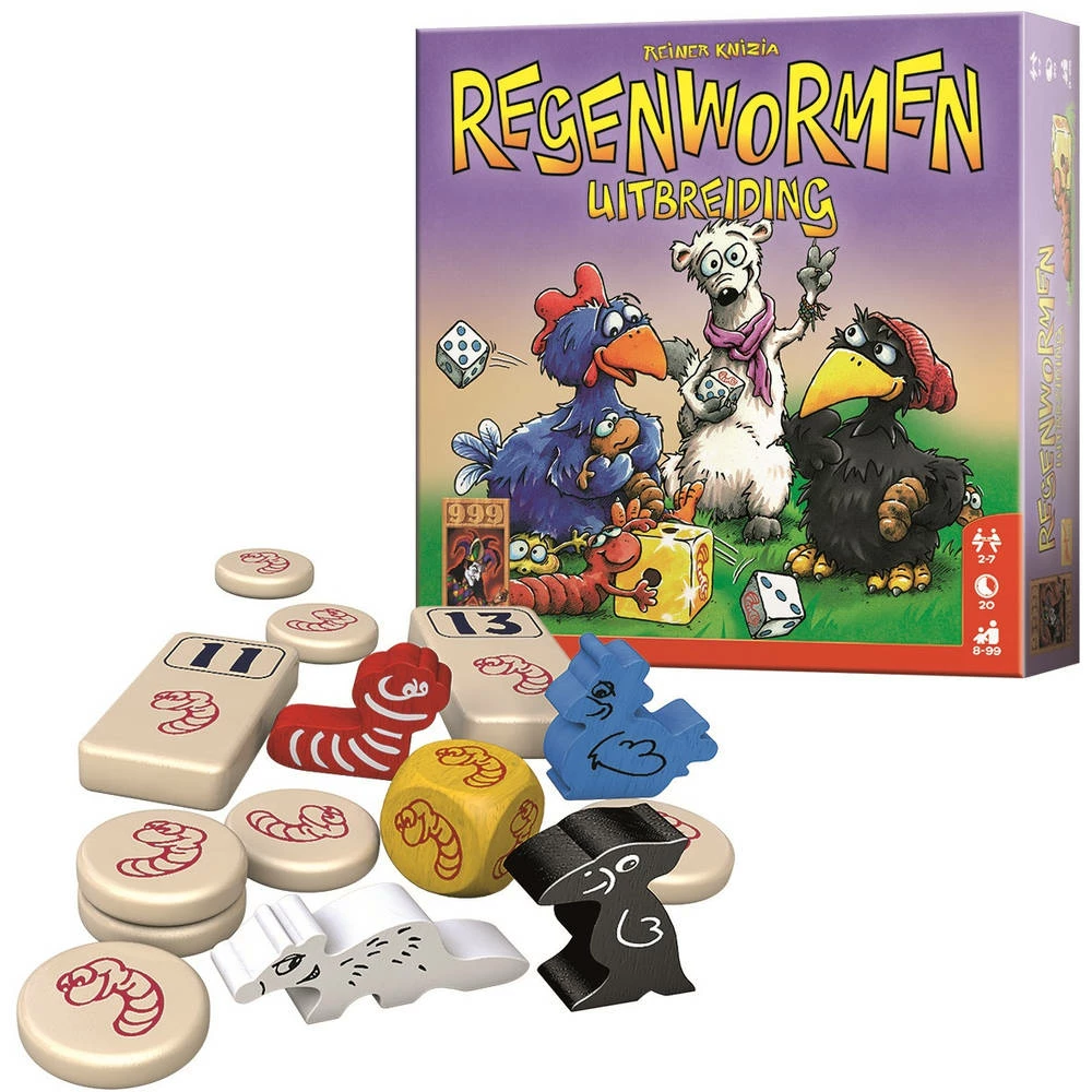 999 Games Regenwormen Uitbreiding 1 999 Games Regenwormen Uitbreiding