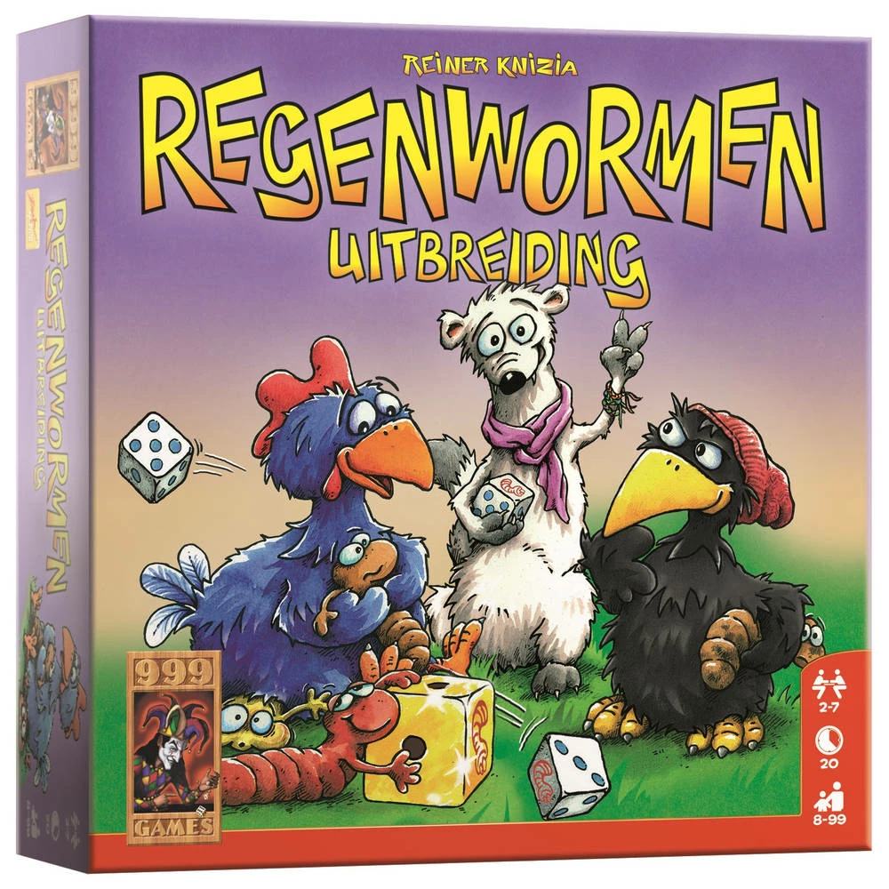 999 Games Regenwormen Uitbreiding 2 999 Games Regenwormen Uitbreiding - Afbeelding 2