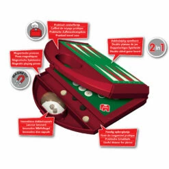 Jumbo Backgammon & Solitaire Reisspel -Speelgoed Verkoop 1383221 003