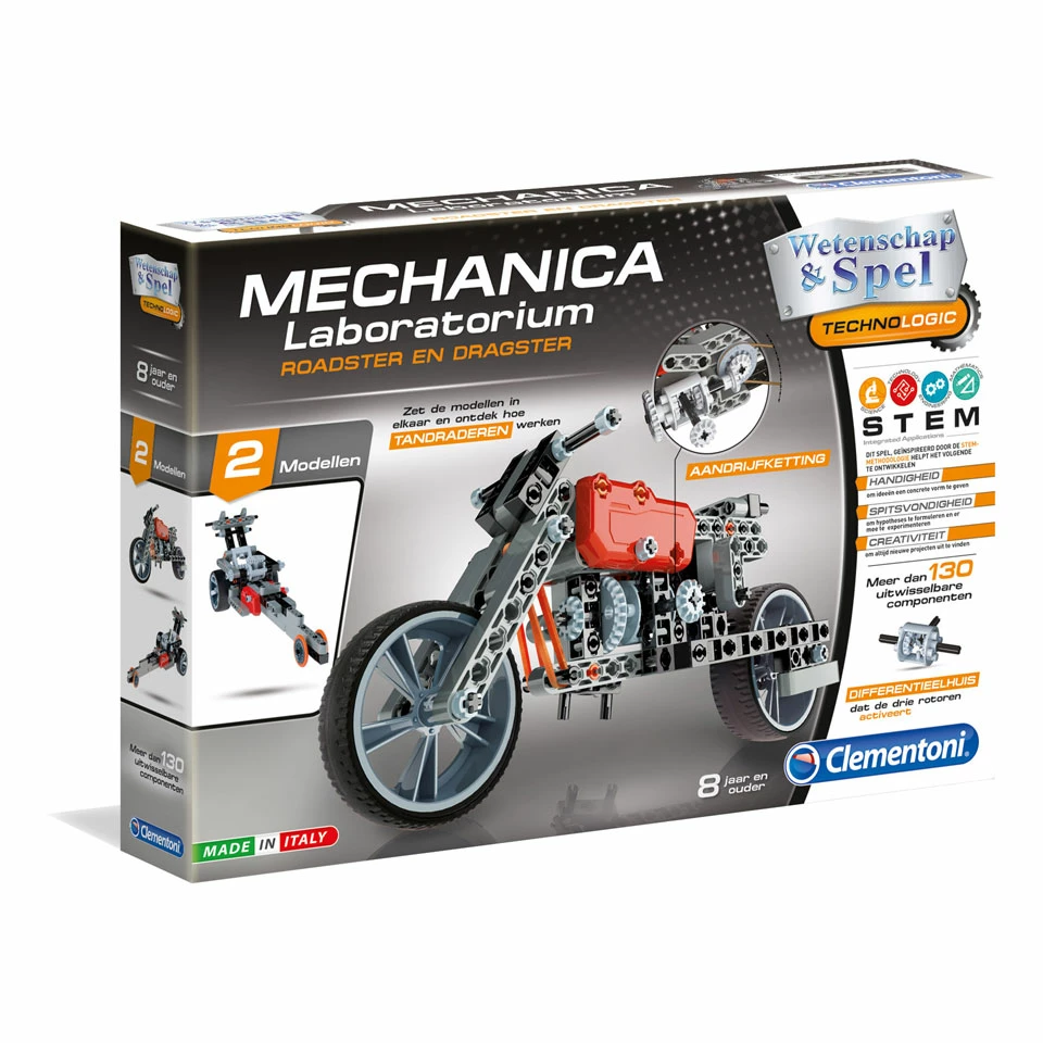 Clementoni Mechanica Laboratorium Dragster En Roadster 1 Clementoni Mechanica Laboratorium Dragster En Roadster