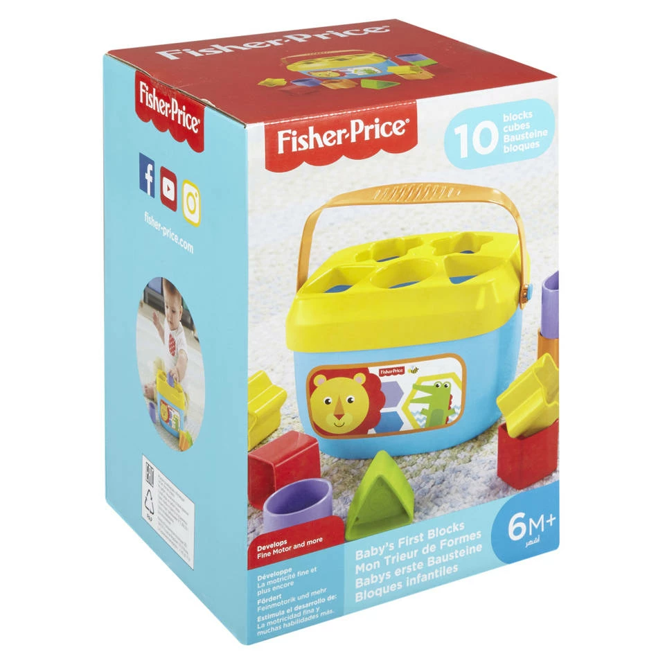Fisher Price Fisher-Price Baby's Eerste Blokken Speelset 1 Fisher Price Fisher-Price Baby's Eerste Blokken Speelset