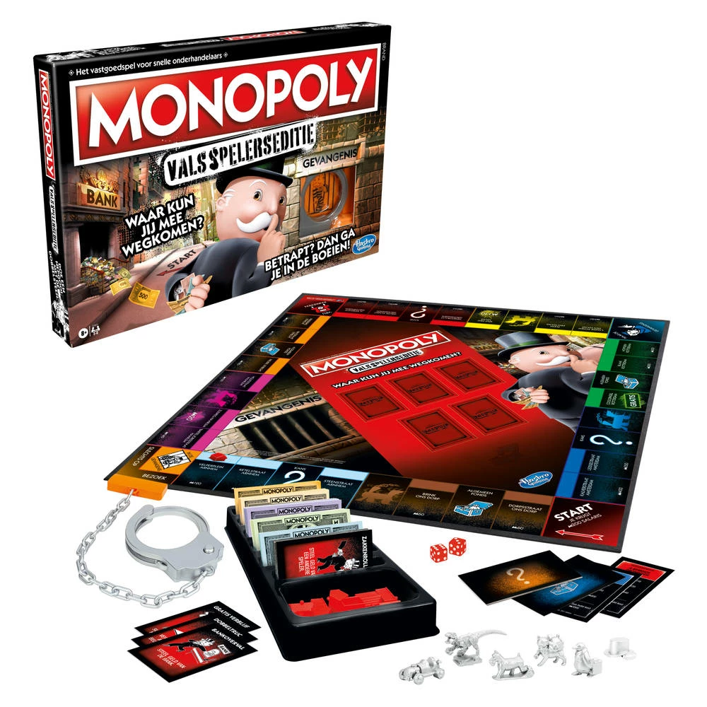 Hasbro Gaming Monopoly Valsspelers Editie 1 Hasbro Gaming Monopoly Valsspelers Editie