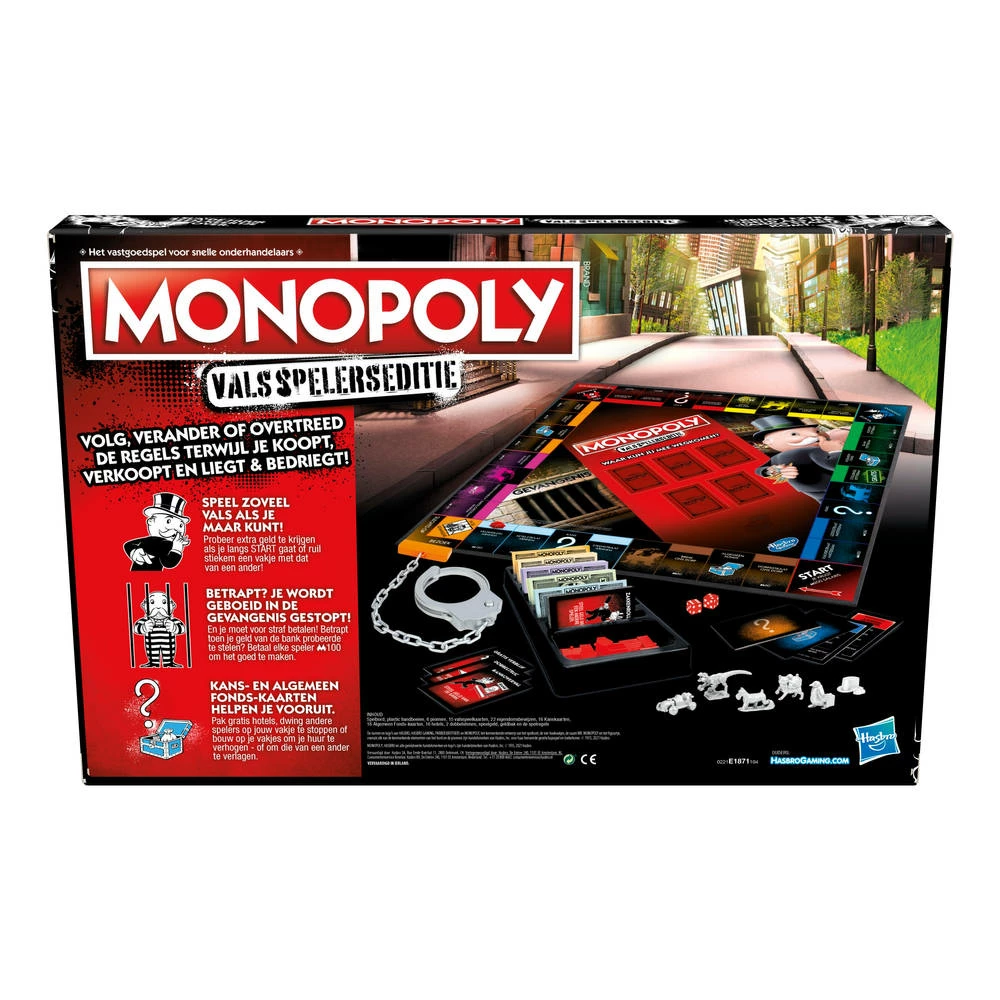 Hasbro Gaming Monopoly Valsspelers Editie 5 Hasbro Gaming Monopoly Valsspelers Editie - Afbeelding 5