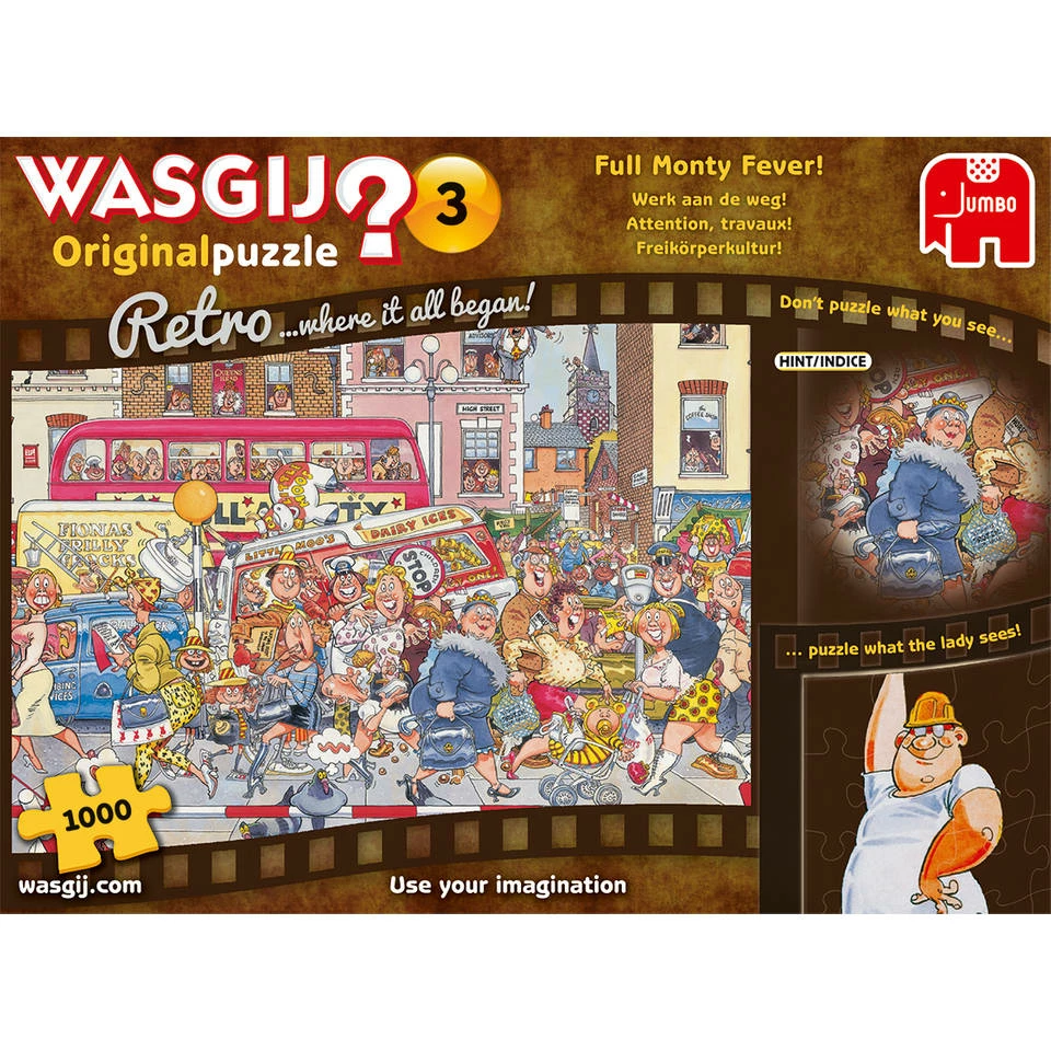 Jumbo Wasgij Retro Original 3 Puzzel Werk Aan De Weg - 1000 Stukjes 2 Jumbo Wasgij Retro Original 3 Puzzel Werk Aan De Weg - 1000 Stukjes - Afbeelding 2