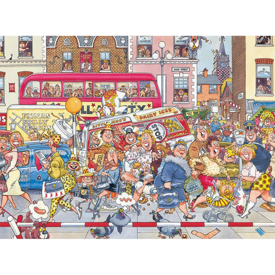 Jumbo Wasgij Retro Original 3 Puzzel Werk Aan De Weg - 1000 Stukjes 3 Jumbo Wasgij Retro Original 3 Puzzel Werk Aan De Weg - 1000 Stukjes - Afbeelding 3