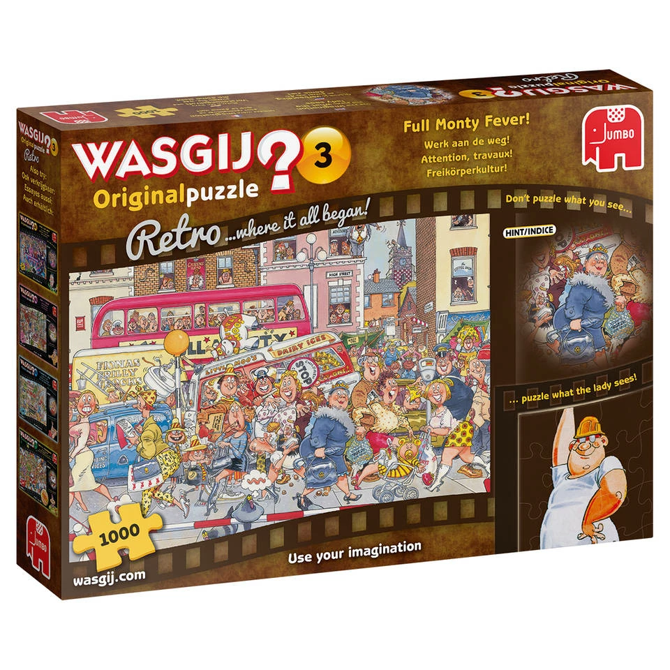 Jumbo Wasgij Retro Original 3 Puzzel Werk Aan De Weg - 1000 Stukjes 1 Jumbo Wasgij Retro Original 3 Puzzel Werk Aan De Weg - 1000 Stukjes