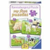 Ravensburger 4-in-1 Puzzelset Boerderijdieren - 2 + 4 + 6 + 8 Stukjes