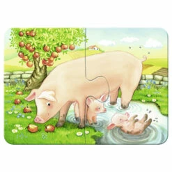 Ravensburger 4-in-1 Puzzelset Boerderijdieren - 2 + 4 + 6 + 8 Stukjes -Speelgoed Verkoop 1976514 fe5381b7