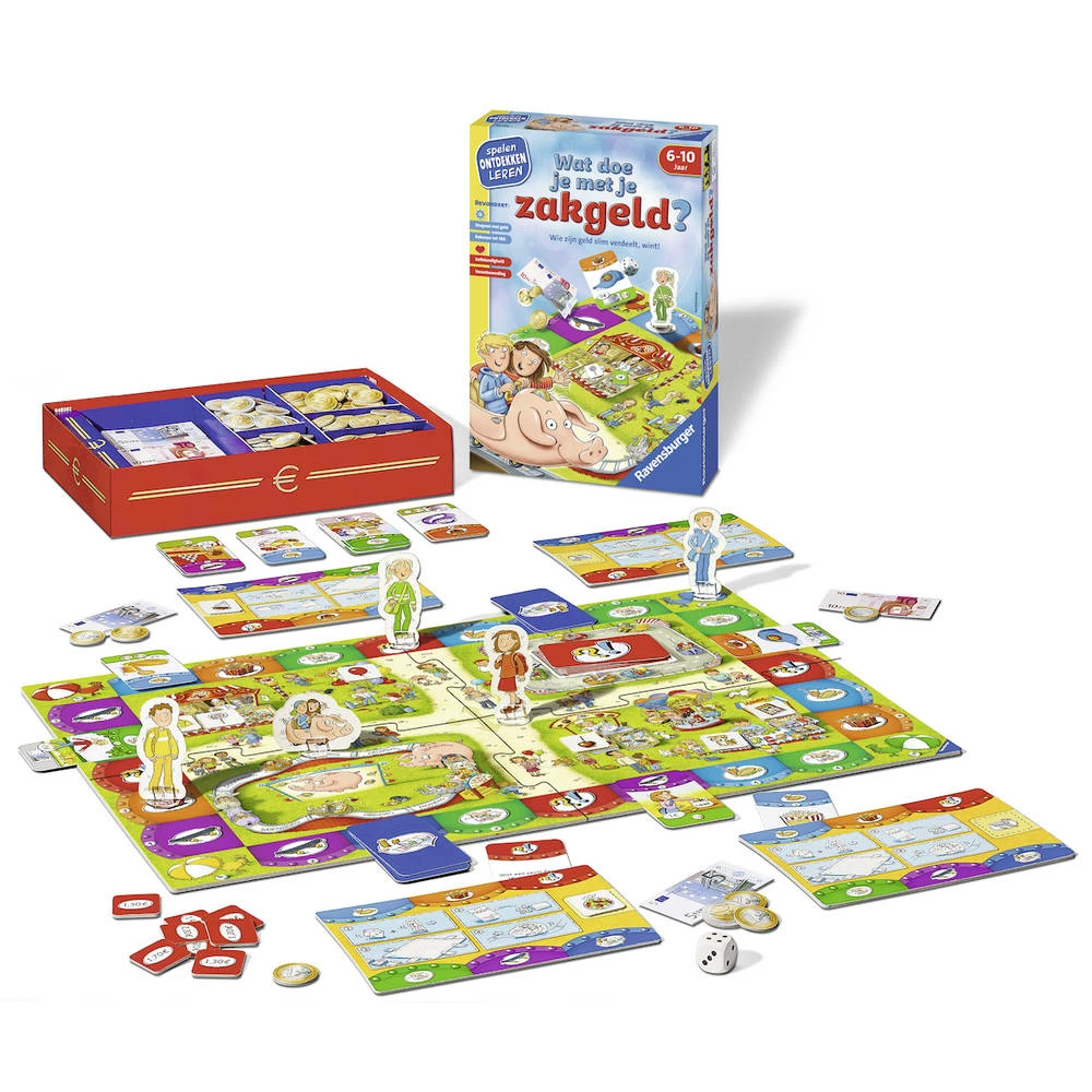 Ravensburger Wat Doe Je Met Je Zakgeld? Bordspel 1 Ravensburger Wat Doe Je Met Je Zakgeld? Bordspel