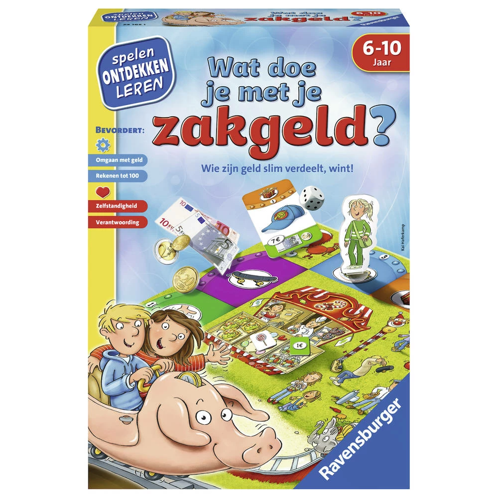 Ravensburger Wat Doe Je Met Je Zakgeld? Bordspel 2 Ravensburger Wat Doe Je Met Je Zakgeld? Bordspel - Afbeelding 2