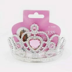 No Brand Prinsessenkroon Met Steentjes - Roze