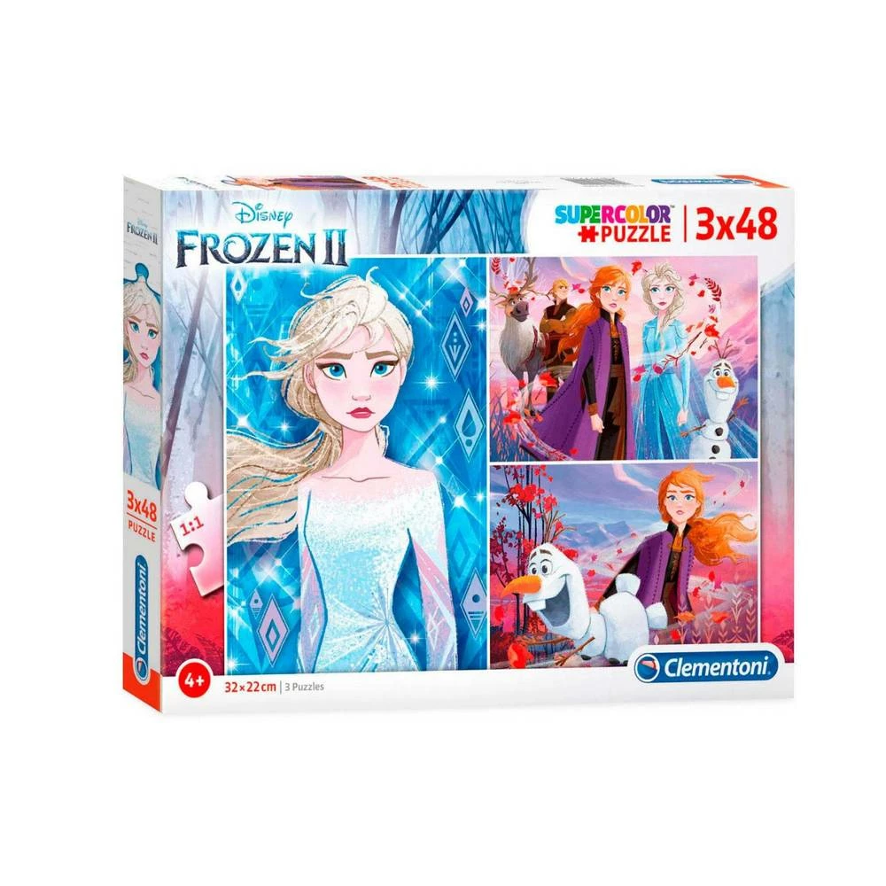 Clementoni Disney Frozen 2 Puzzelset - 3 X 48 Stukjes 1 Clementoni Disney Frozen 2 Puzzelset - 3 X 48 Stukjes