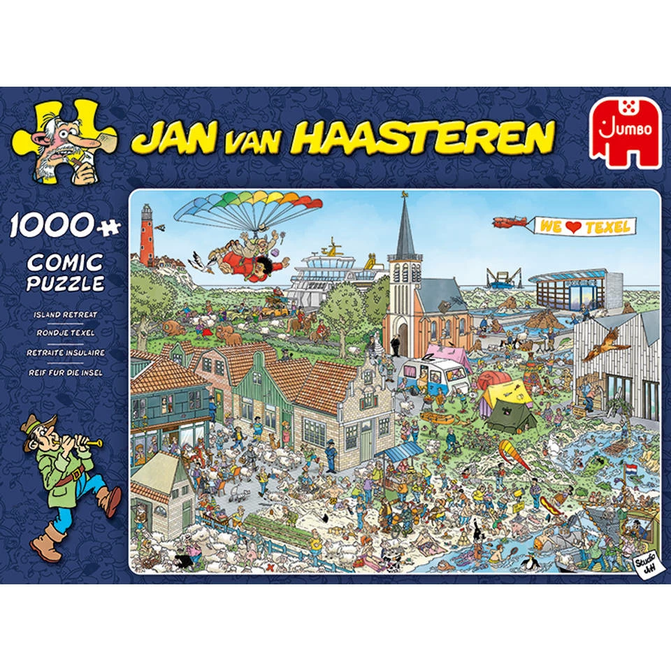 Jumbo Jan Van Haasteren Puzzel Texel - 1000 Stukjes 2 Jumbo Jan Van Haasteren Puzzel Texel - 1000 Stukjes - Afbeelding 2