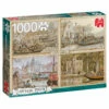 Jumbo Anton Pieck Puzzel Boten In De Gracht - 1000 Stukjes