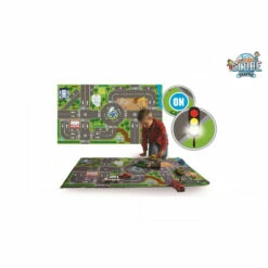 Kids Globe Verkeerskleed Met LED Verkeerslichten - 72 X 120 Cm