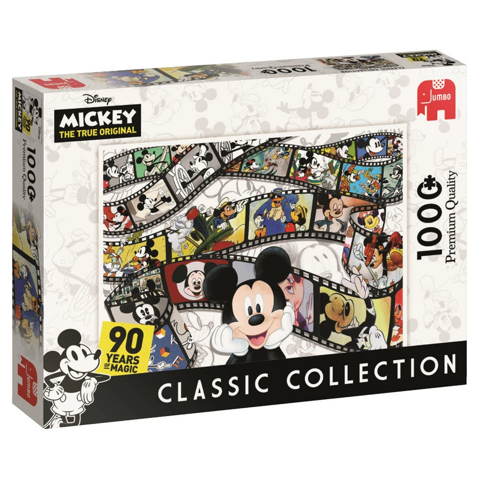 Jumbo Disney 90th Anniversary Mickey Mouse Legpuzzel - 1000 Stukjes 1 Jumbo Disney 90th Anniversary Mickey Mouse Legpuzzel - 1000 Stukjes
