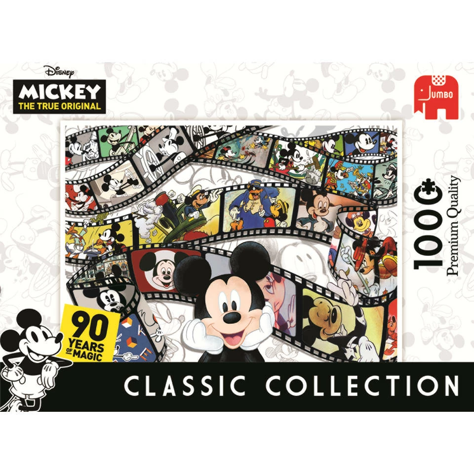 Jumbo Disney 90th Anniversary Mickey Mouse Legpuzzel - 1000 Stukjes 2 Jumbo Disney 90th Anniversary Mickey Mouse Legpuzzel - 1000 Stukjes - Afbeelding 2