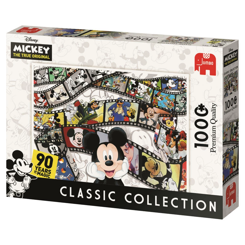 Jumbo Disney 90th Anniversary Mickey Mouse Legpuzzel - 1000 Stukjes 4 Jumbo Disney 90th Anniversary Mickey Mouse Legpuzzel - 1000 Stukjes - Afbeelding 4
