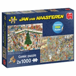 Jumbo Jan Van Haasteren Shoppen Voor De Feestdagen - 2 X 1000 Stukjes