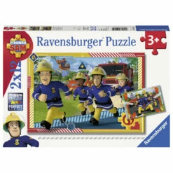 Ravensburger Brandweerman Sam Puzzelset Brandweerman Sam En Zijn Team - 2 X 12 Stukjes