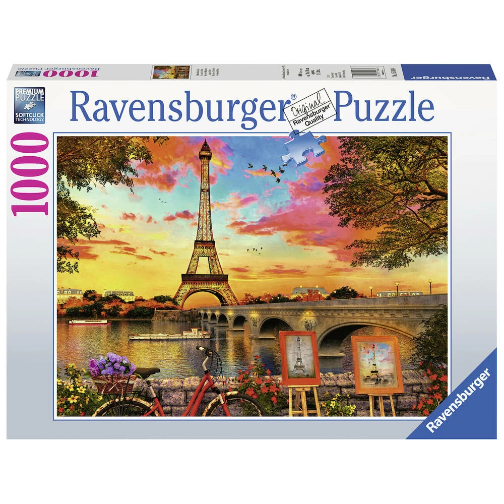 Ravensburger Puzzel Zonsondergang In Parijs - 1000 Stukjes 1 Ravensburger Puzzel Zonsondergang In Parijs - 1000 Stukjes