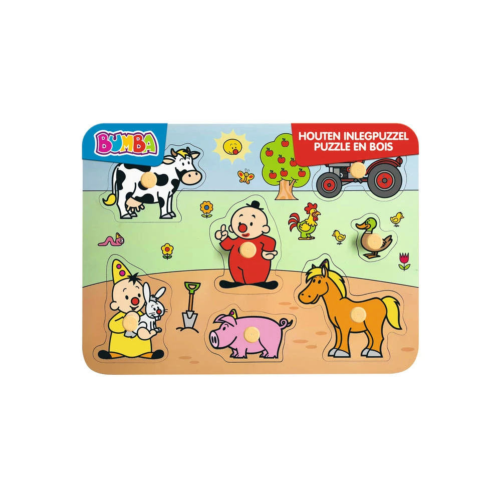 Bumba Houten Vormenpuzzel Boerderij 1 Bumba Houten Vormenpuzzel Boerderij
