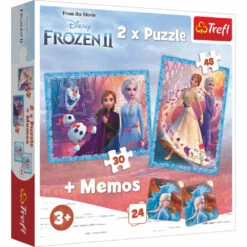 Trefl Frozen 2 3-in-1 Set Puzzels + Memo - 30 + 48 Stukjes