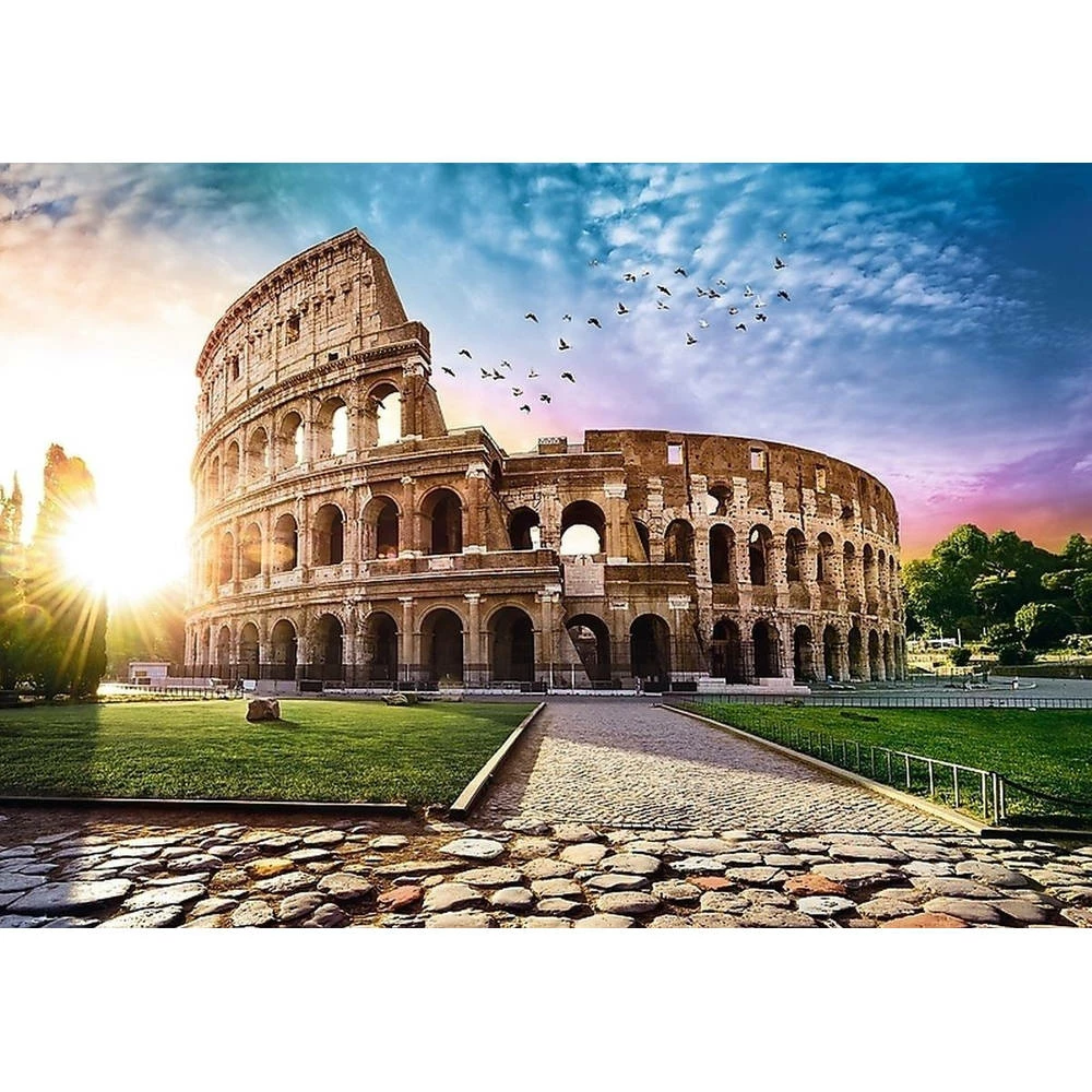 Trefl Puzzel Zonovergoten Colosseum - 1000 Stukjes 2 Trefl Puzzel Zonovergoten Colosseum - 1000 Stukjes - Afbeelding 2