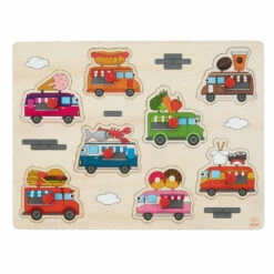 No Brand Knopjespuzzel Foodtruck - 30 X 22,5 Cm