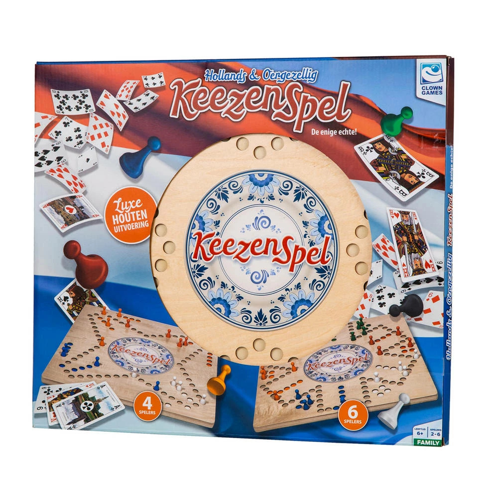 Keezenspel Luxe Houten Uitvoering 2 Keezenspel Luxe Houten Uitvoering - Afbeelding 2