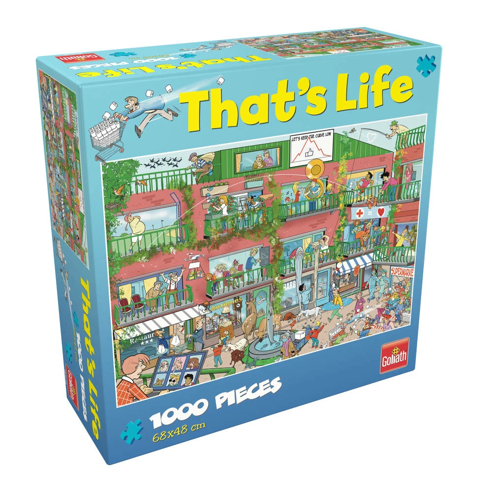 Goliath Wacky World Puzzel Let's Keep The Curve Low - 1000 Stukjes 1 Goliath Wacky World Puzzel Let's Keep The Curve Low - 1000 Stukjes