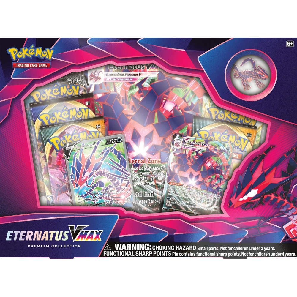 ASMODEE Pokémon TCG Eternatus VMAX Premium Collectie Box 2 ASMODEE Pokémon TCG Eternatus VMAX Premium Collectie Box - Afbeelding 2