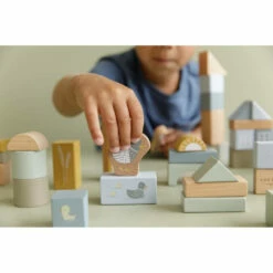 Little Dutch Houten Bouwblokken - Blauw -Speelgoed Verkoop 1985460 5a1f4341