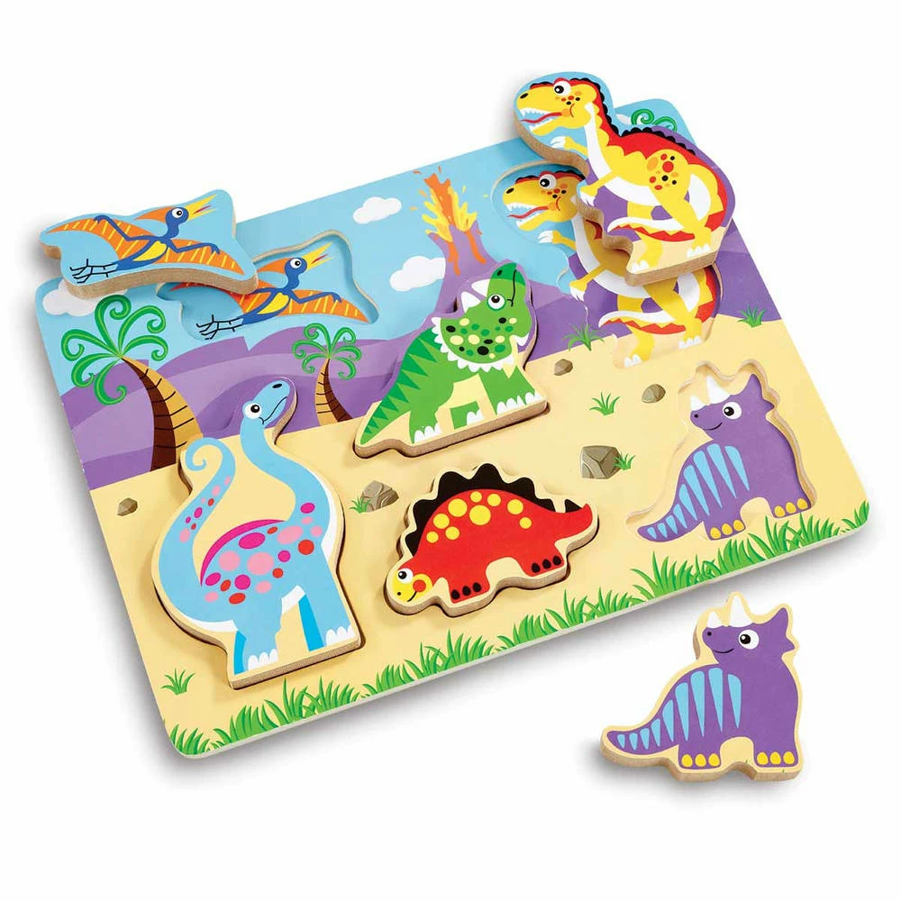 Woodlets Chunky Dino Houten Puzzel 2 Woodlets Chunky Dino Houten Puzzel - Afbeelding 2