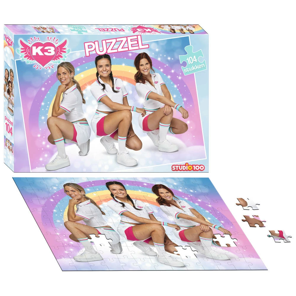 K3 Puzzel Dromen Sport - 104 Stukjes 2 K3 Puzzel Dromen Sport - 104 Stukjes - Afbeelding 2