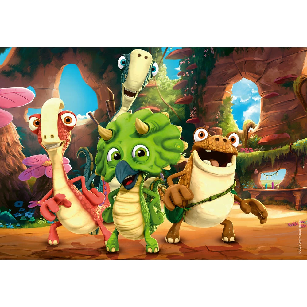 Ravensburger Puzzelset De Kleine Dinobende - 2 X 12 Stukjes 3 Ravensburger Puzzelset De Kleine Dinobende - 2 X 12 Stukjes - Afbeelding 3