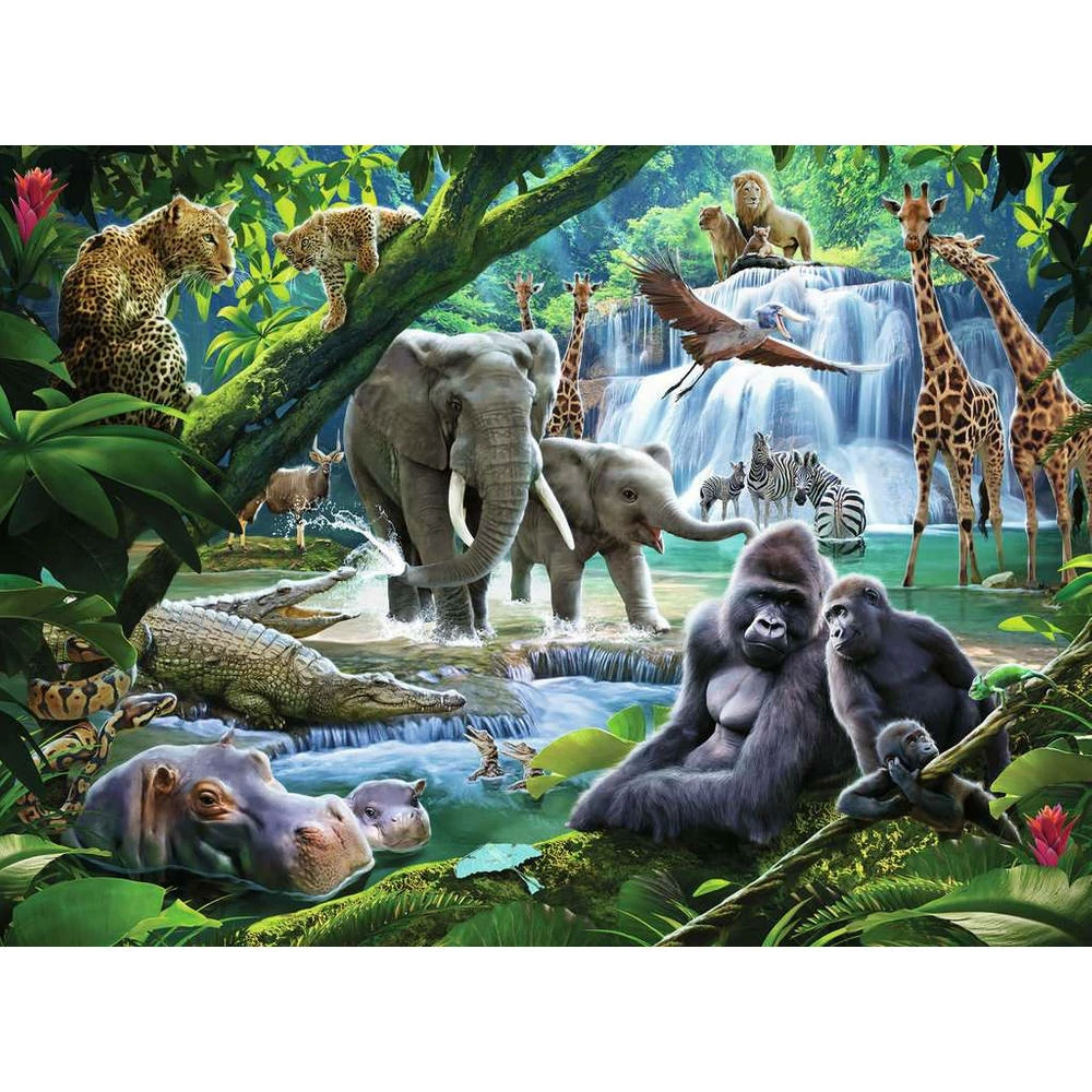Ravensburger Puzzel Jungledieren - 100 Stukjes 2 Ravensburger Puzzel Jungledieren - 100 Stukjes - Afbeelding 2