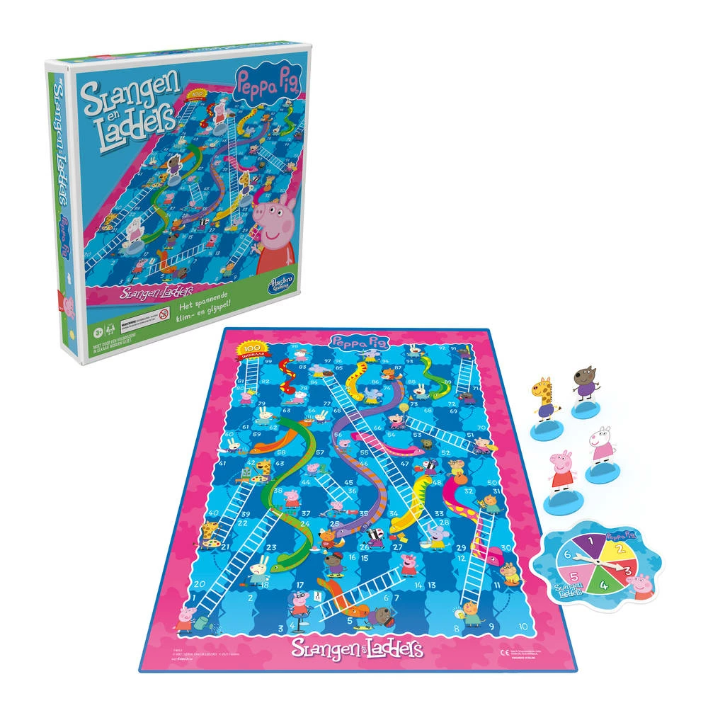 Hasbro Gaming Peppa Pig Slangen En Ladders 1 Hasbro Gaming Peppa Pig Slangen En Ladders