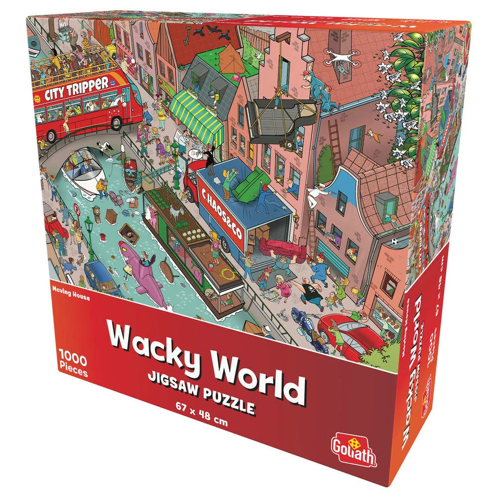 Goliath Wacky World Puzzel Verhuizing - 1000 Stukjes 3 Goliath Wacky World Puzzel Verhuizing - 1000 Stukjes - Afbeelding 3