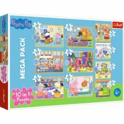 Trefl 10-in-1 Puzzelset Ontmoet Peppa Pig - 20 + 35 + 48 Stukjes