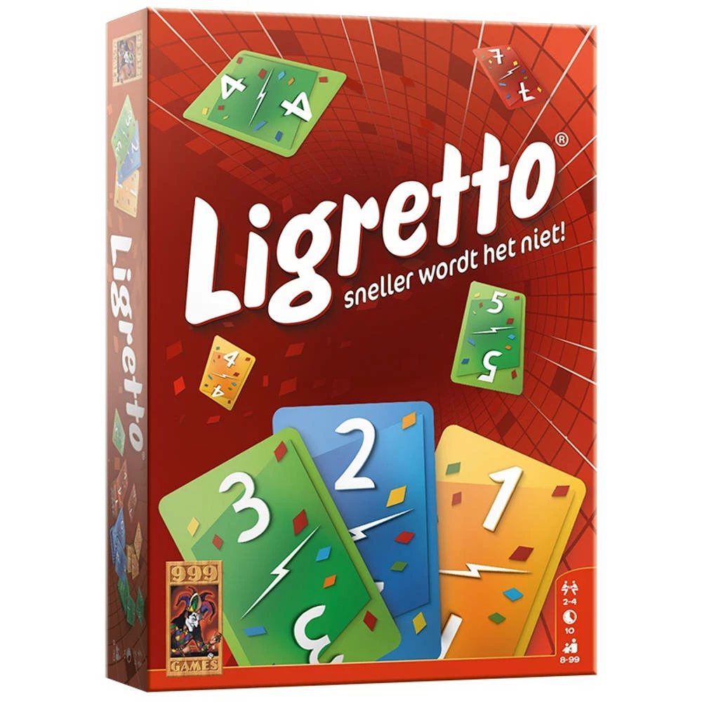 999 Games Ligretto - Rood 2 999 Games Ligretto - Rood - Afbeelding 2